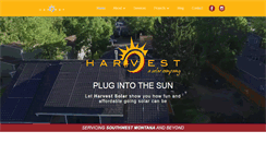 Desktop Screenshot of harvestsolarmt.com